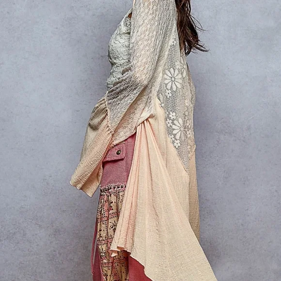 POL Cardigan Bohemian Pink Open Cardigan ! - Picture 6 of 7